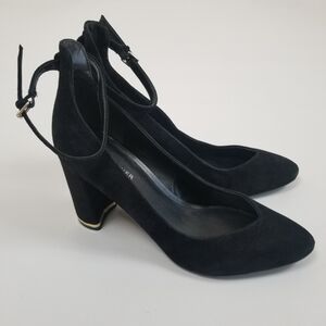 Marc Fisher Jillie Suede Pump Shoes Ankle Strap Size 10